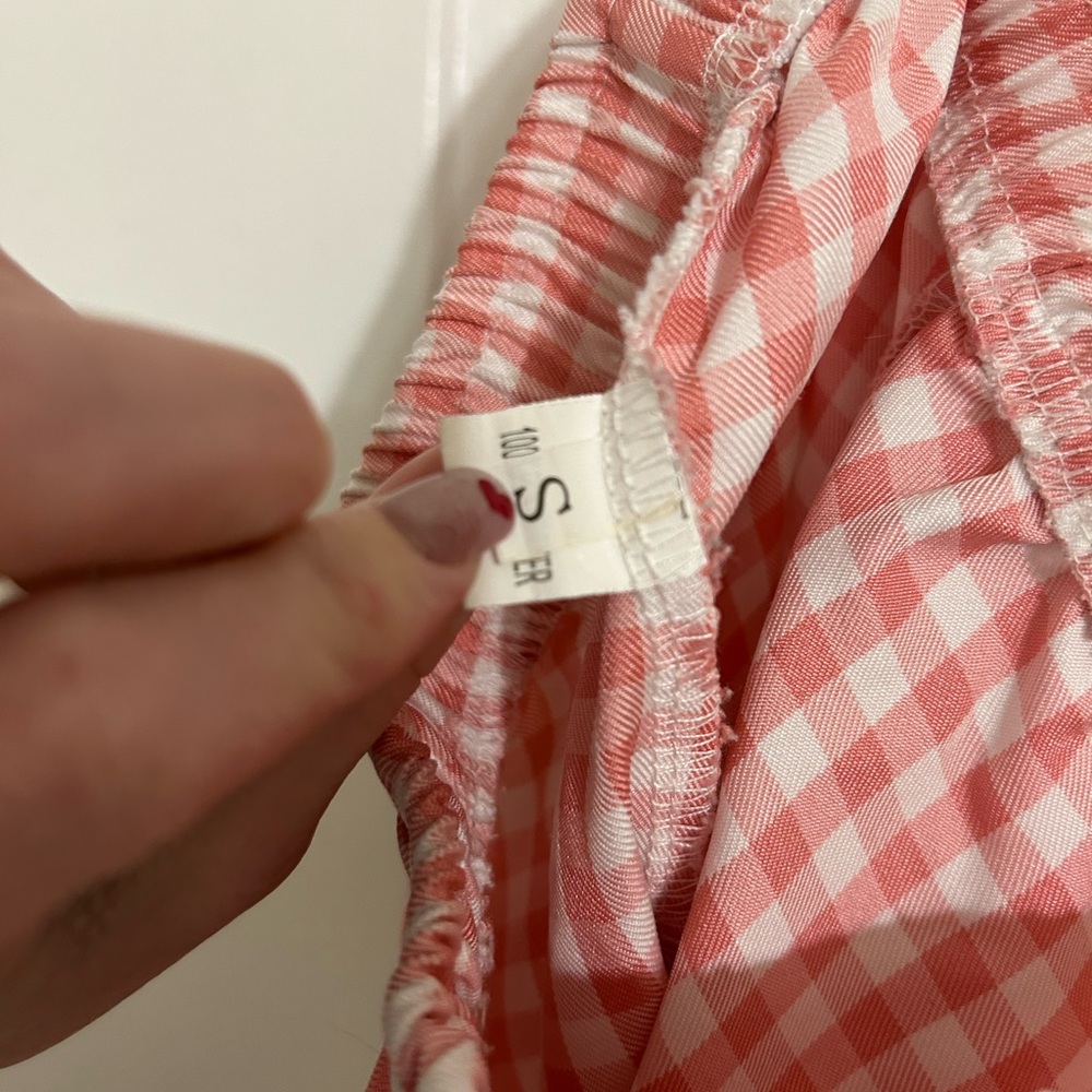 Pink Gingham Matching Set - Picture 4 of 4